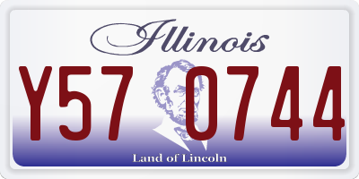 IL license plate Y570744