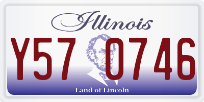 IL license plate Y570746