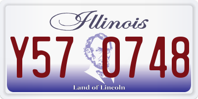 IL license plate Y570748