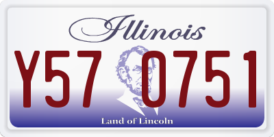 IL license plate Y570751