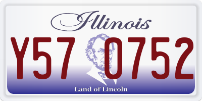 IL license plate Y570752