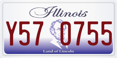 IL license plate Y570755