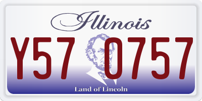 IL license plate Y570757