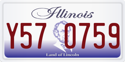 IL license plate Y570759