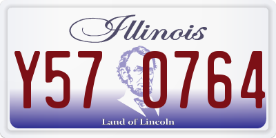 IL license plate Y570764