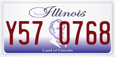 IL license plate Y570768
