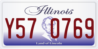 IL license plate Y570769
