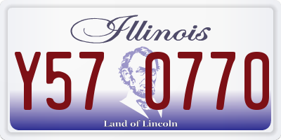 IL license plate Y570770