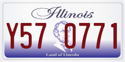 IL license plate Y570771