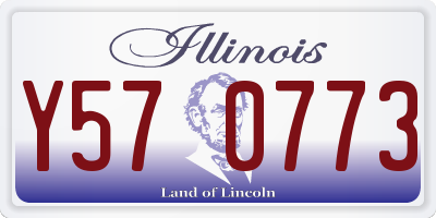 IL license plate Y570773