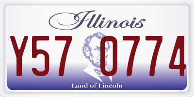 IL license plate Y570774