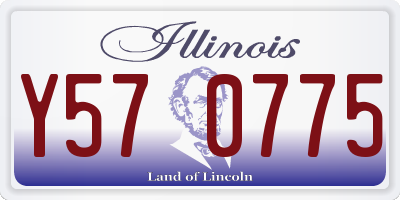 IL license plate Y570775
