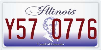 IL license plate Y570776