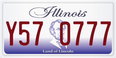 IL license plate Y570777