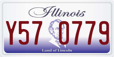 IL license plate Y570779