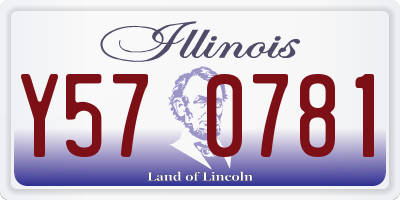 IL license plate Y570781