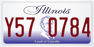 IL license plate Y570784
