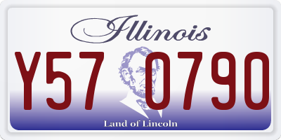IL license plate Y570790