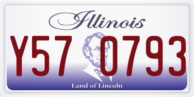 IL license plate Y570793