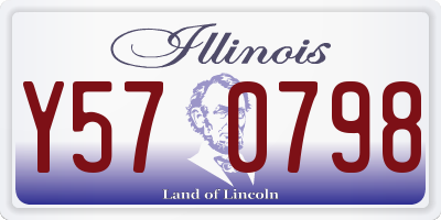 IL license plate Y570798