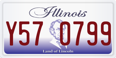 IL license plate Y570799