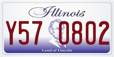 IL license plate Y570802