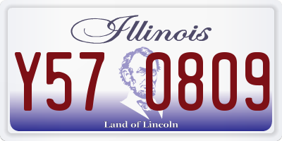 IL license plate Y570809