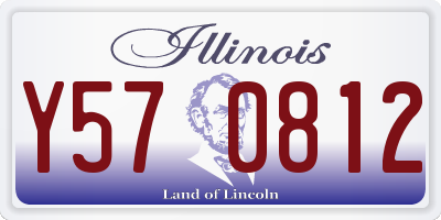 IL license plate Y570812