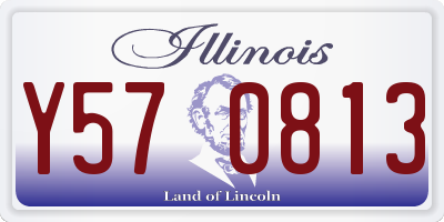 IL license plate Y570813