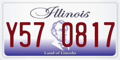 IL license plate Y570817