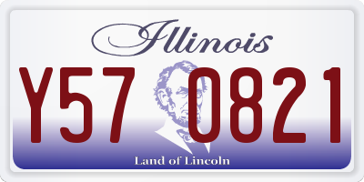 IL license plate Y570821