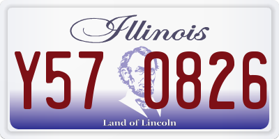 IL license plate Y570826