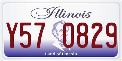 IL license plate Y570829
