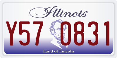 IL license plate Y570831