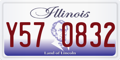 IL license plate Y570832