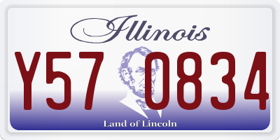 IL license plate Y570834