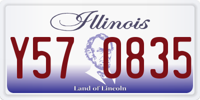 IL license plate Y570835