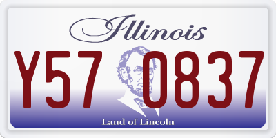 IL license plate Y570837