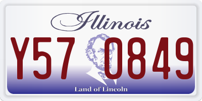 IL license plate Y570849