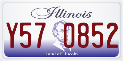 IL license plate Y570852