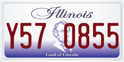 IL license plate Y570855