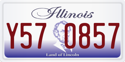 IL license plate Y570857