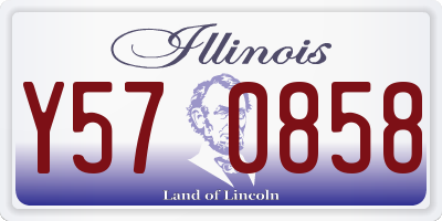 IL license plate Y570858