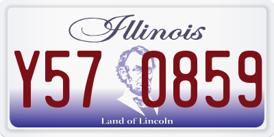 IL license plate Y570859