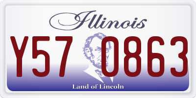 IL license plate Y570863