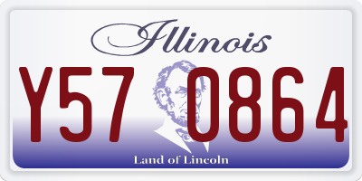 IL license plate Y570864