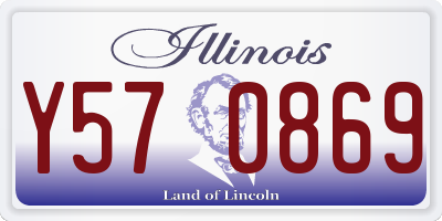 IL license plate Y570869
