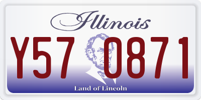 IL license plate Y570871