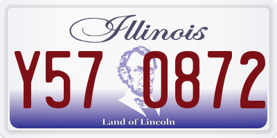 IL license plate Y570872
