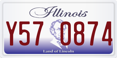 IL license plate Y570874
